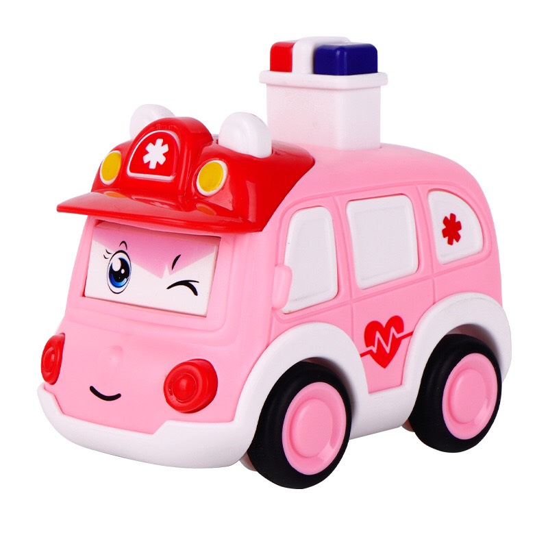 Mô hình xe Robocar nút chạy tự động - Đồ chơi xe Robocar nhấn nút chạy