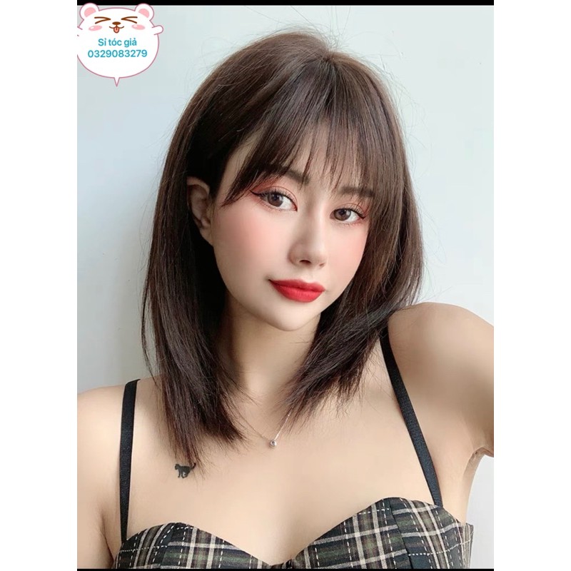 tóc giả cả đầu cúp sole ❤️TẶNG LƯỚI TRÙM ❤️ mã 2046