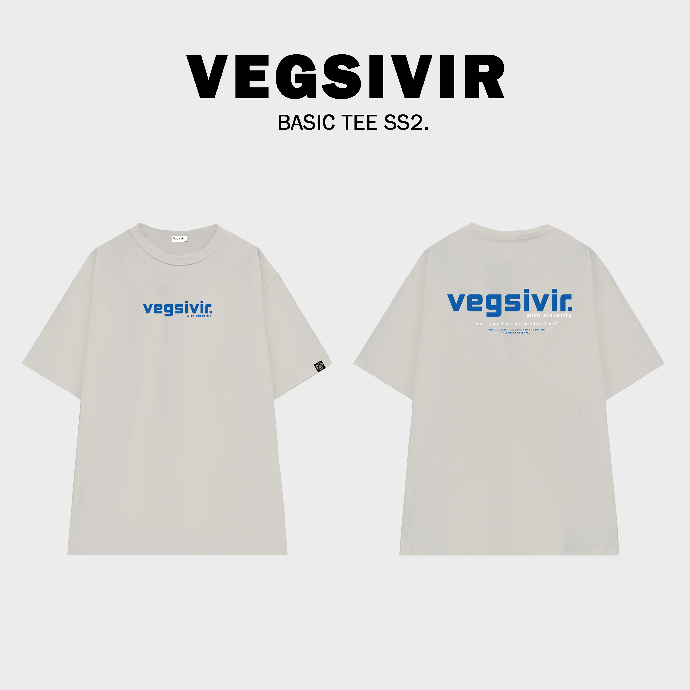 Áo thun cotton VEGSIVIR - BASIC SS2