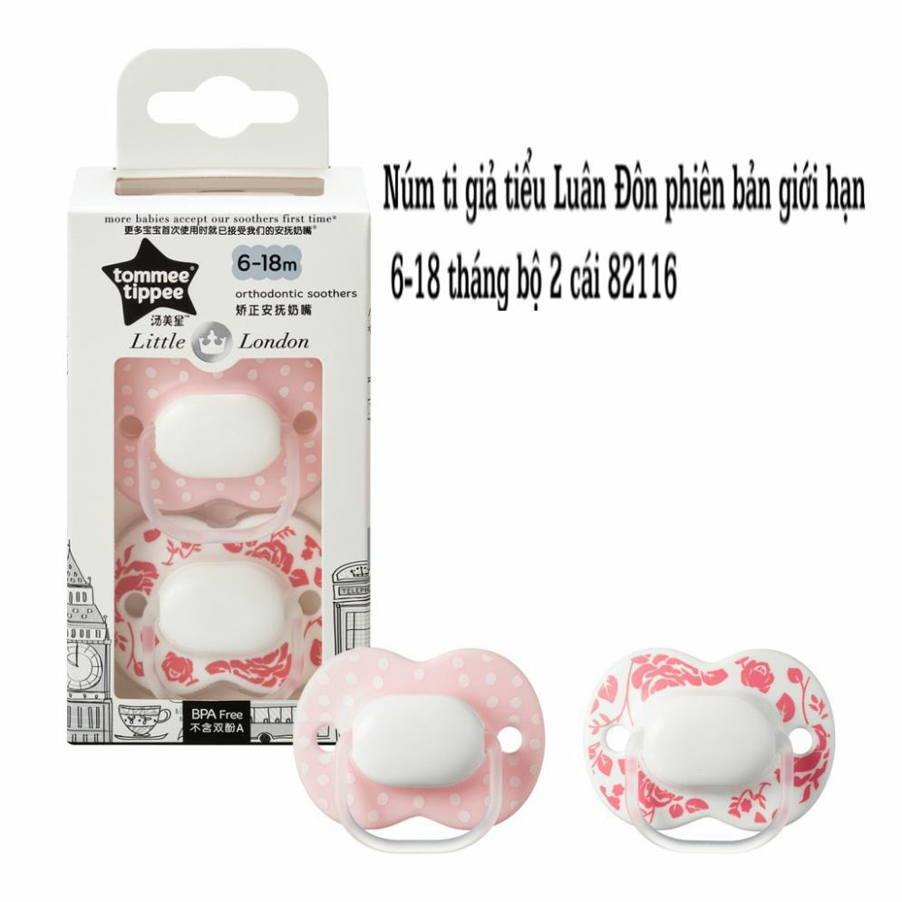 Ti giả cho bé, ty ngậm cho bé tommee tippee, cho bé từ 6-18 tháng và 0-6 tháng.