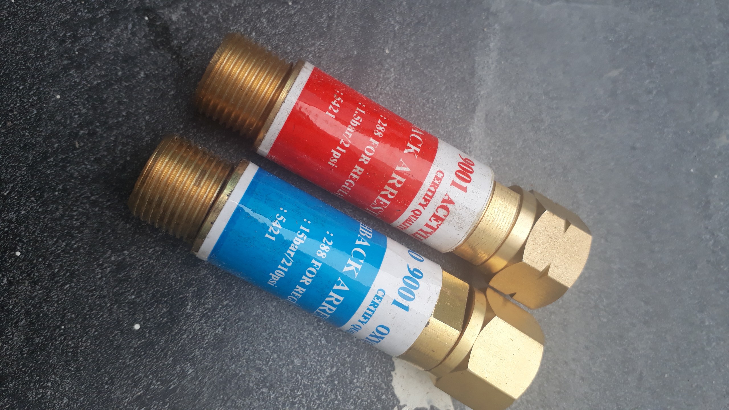 Combo  2 van chống cháy ngược( oxi + nito) (Lắp vào đồng hồ)