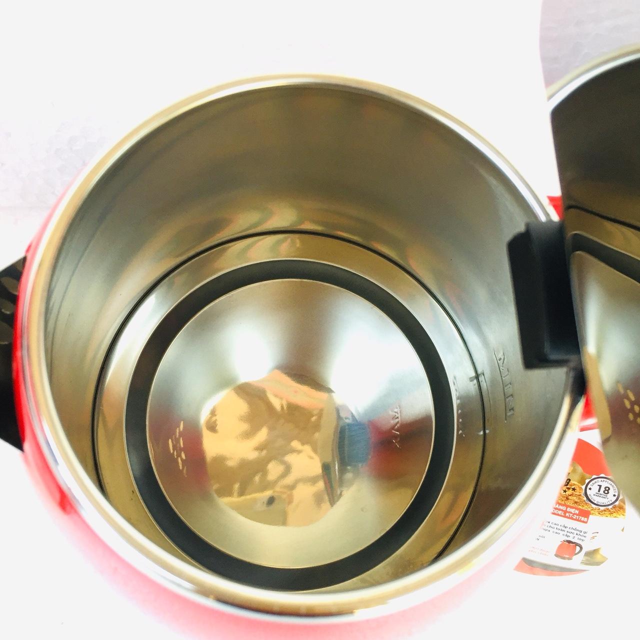 [HCM]Ấm siêu tốc SAIKO KT - 2178S 1.7L (Đỏ)