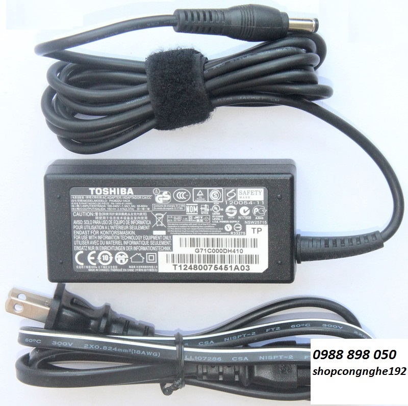 Sạc laptop Toshiba 19V 2.37A hàng bóc máy