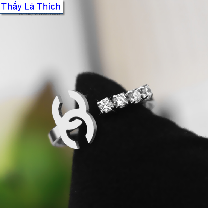 Nhẫn kiểu đẹp nhẫn nữ đơn giản đẹp nhẫn kiểu nữ - Tự cơi nới được theo ngón tay