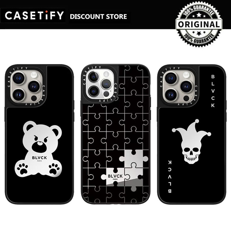 CASETiFY x BLVCK Motif Case for iPhone 15 Pro Max / iPhone 14 Pro Max / iPhone 13 Pro Max / iPhone 12 Pro Max / iPhone 11/12/13/14 Pro Phone Case Protective Cover