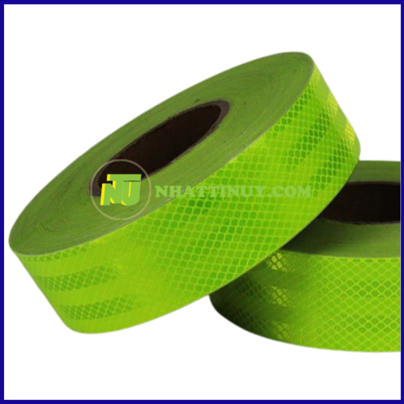 Băng keo phản quang màu xanh neon