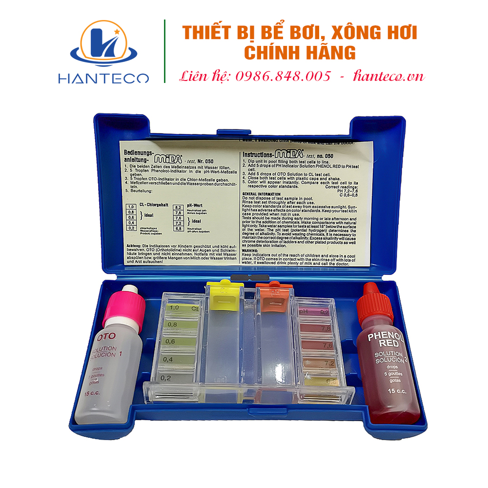 BỘ TEST NƯỚC BỂ BƠI CAO CẤP MIDAS- ĐỨC