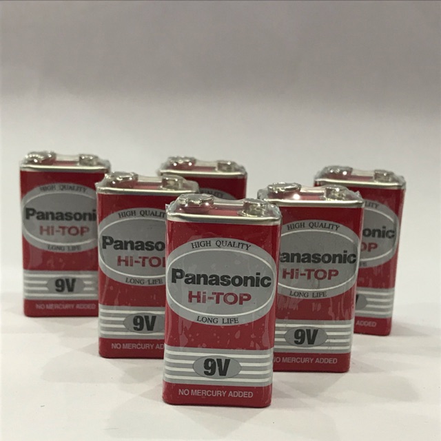 Pin vuông 9V Panasonic (10 viên) hàng chính hãng.