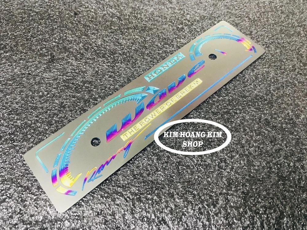 Bảng tên TITANIUM điện phân dành cho WAVE (100% TITAN)