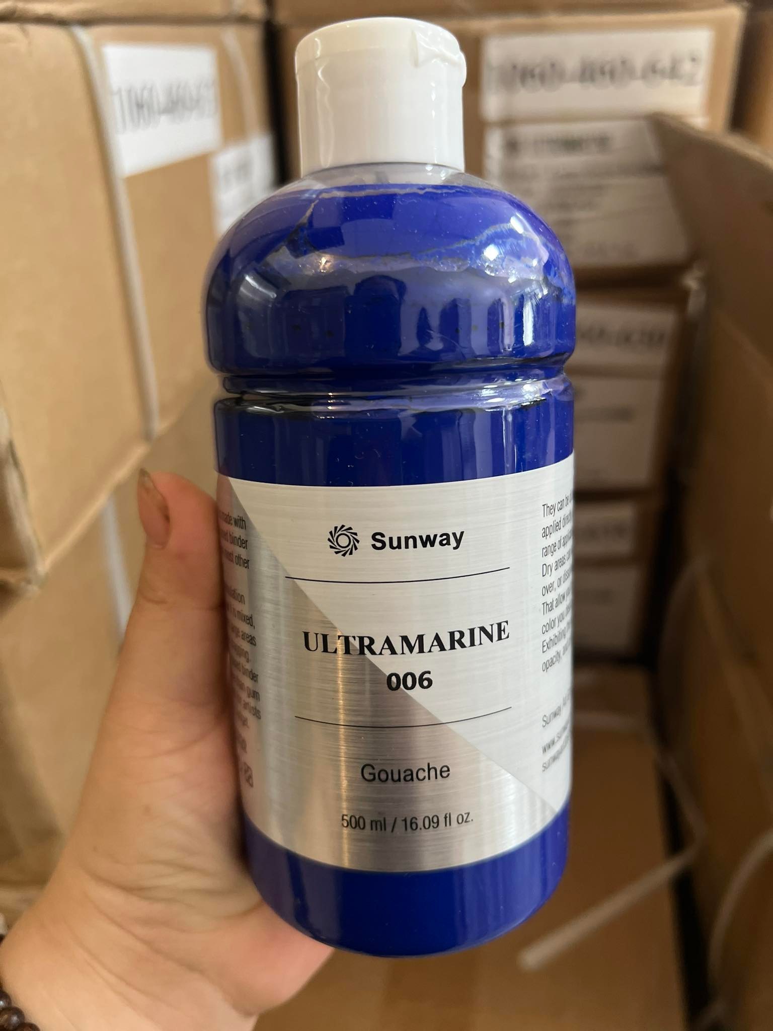 Màu Gouache,màu bột Sunway 500ml