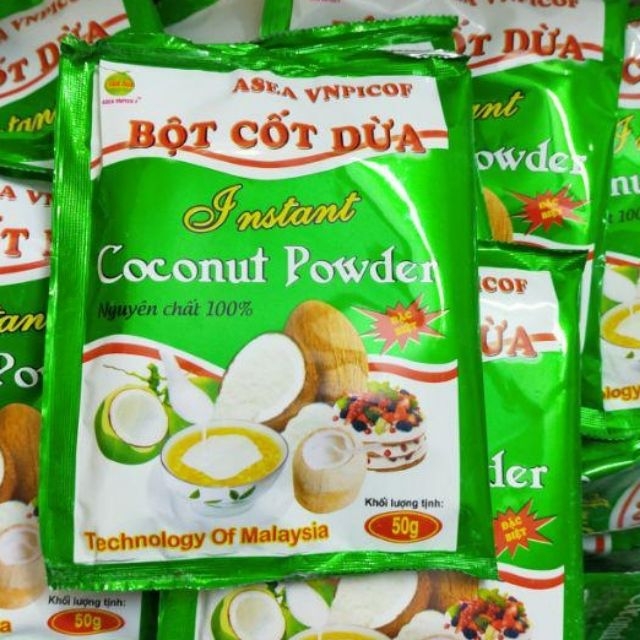2 GÓI Bột cốt dừa không đường làm bánh keto thơm ngon