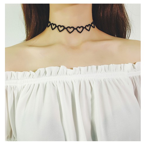 [HCM]Vòng cổ choker nữ hình trái tim cá tính