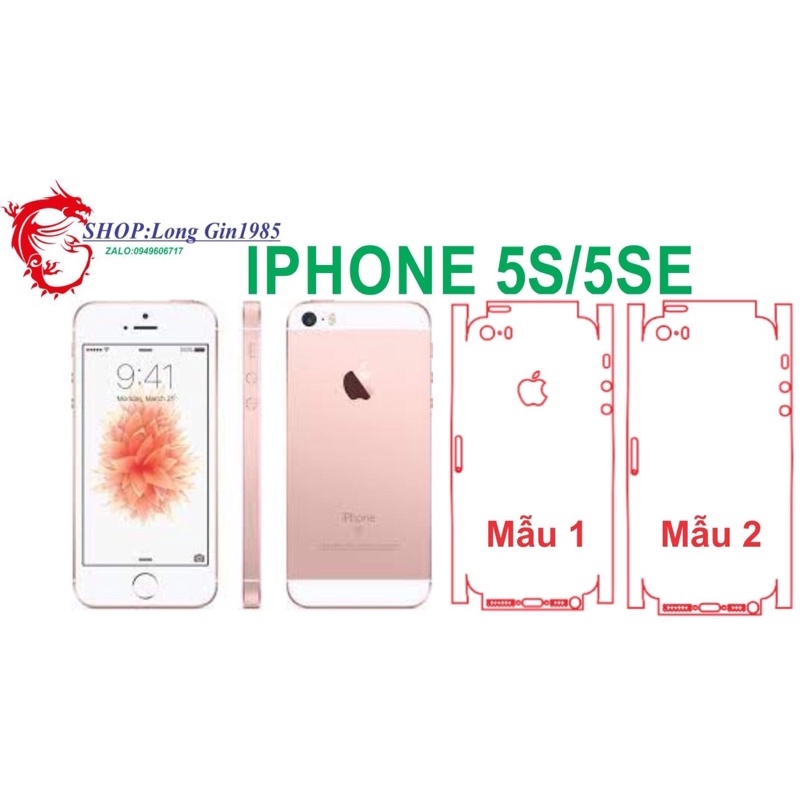 IPhone 5s,5se miếng dán Ppf mặt sau chống va đập