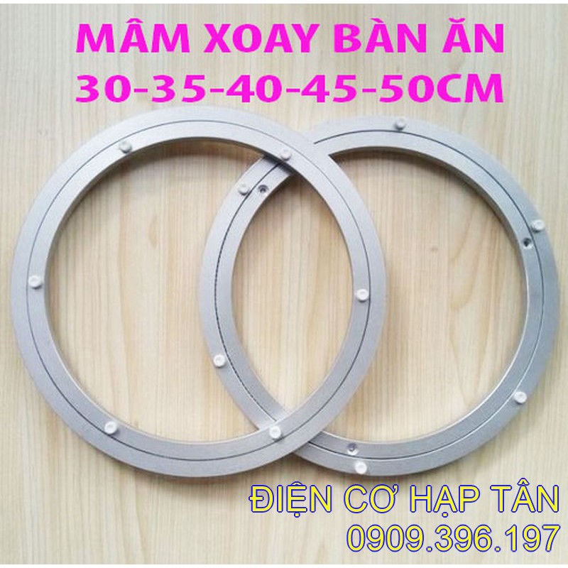 Mâm xoay bàn ăn 30 35 40 45 50cm kim khí đức nguyên