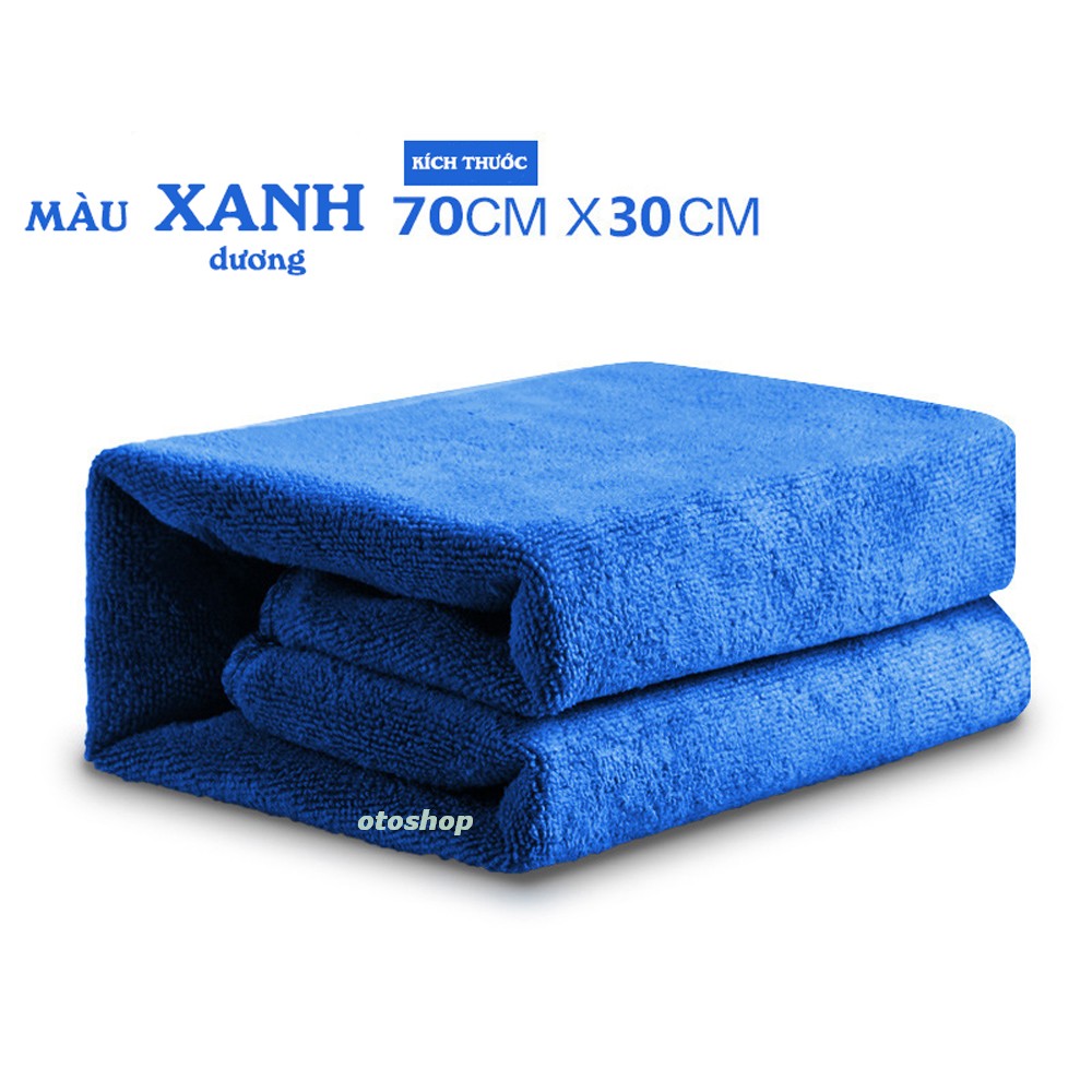 [HCM]Khăn lau xe microfiber loại siêu mịn 30x70cm