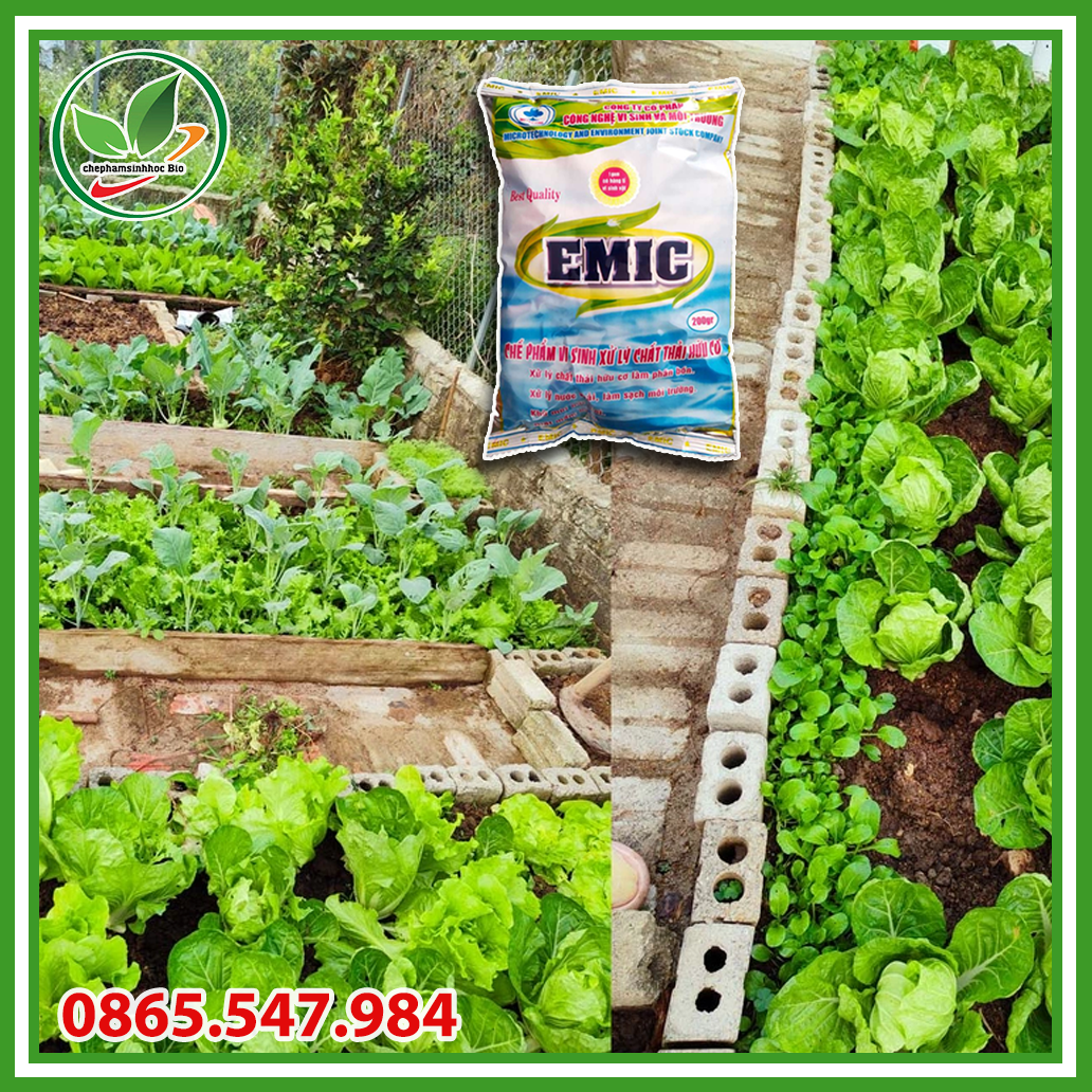 Chế phẩm sinh học Emic. Ủ rác thải nhà bếp. ủ phân cá. Gói 200gr