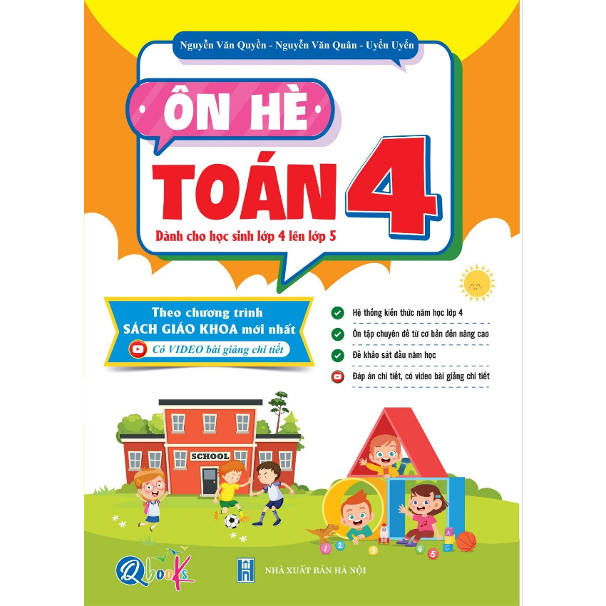 SÁCH - ôn hè toán 4 - dành cho hs lớp 4 lên lớp 5