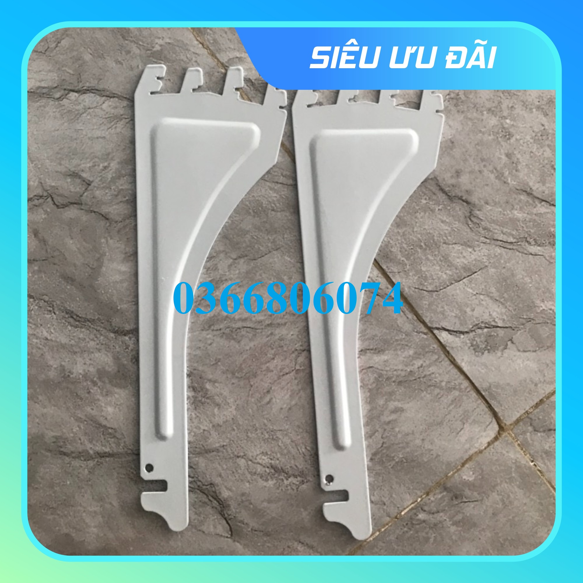 tay pass đỡ mâm kệ siêu thị