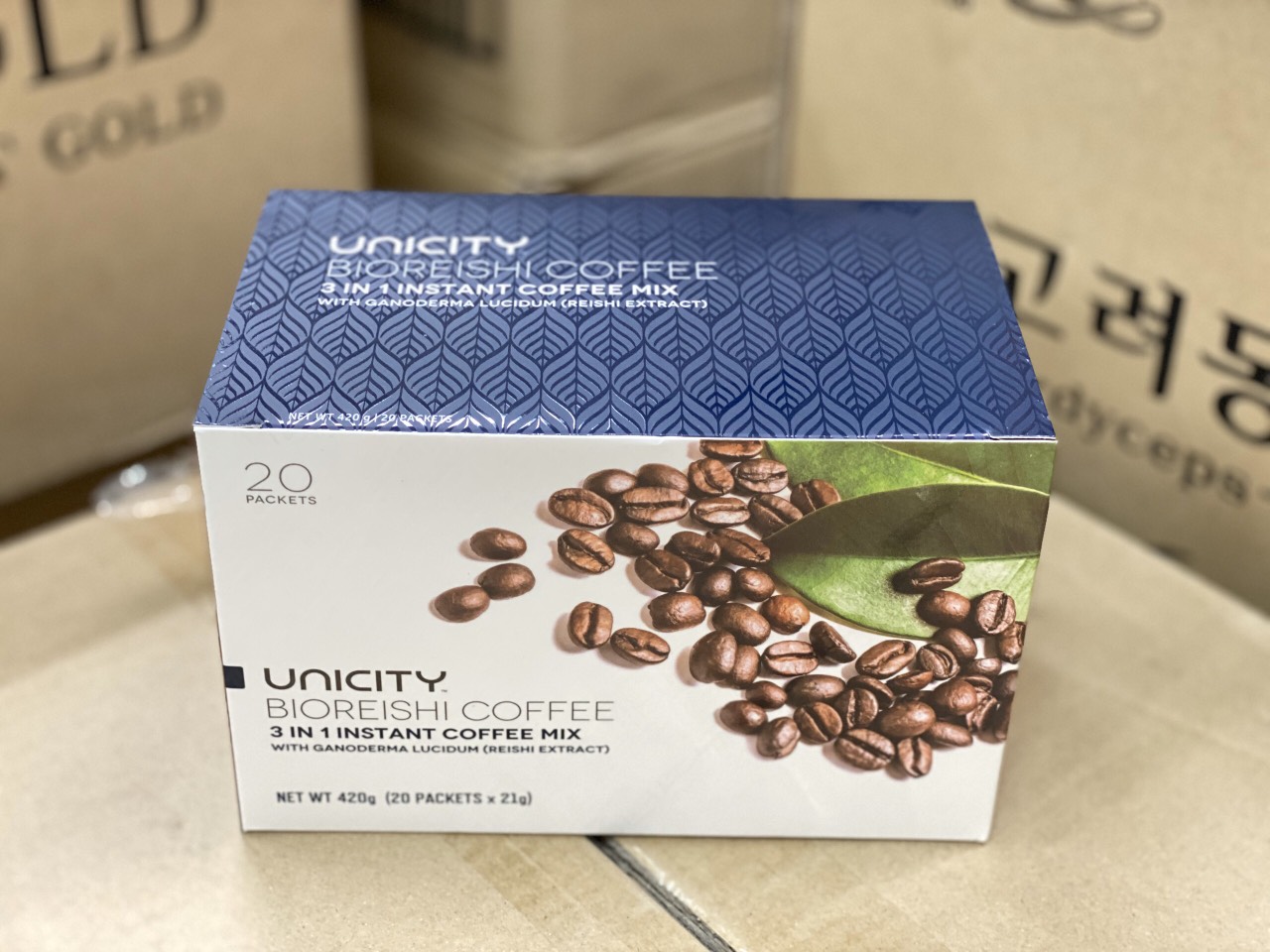 Cà Phê Nấm Linh Chi Đỏ (Bio Reishi Coffee ) Hộp 20 gói