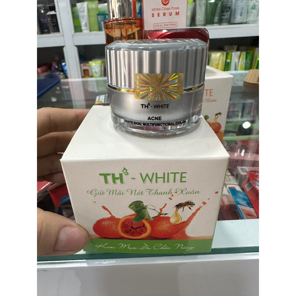 Kem th white mụn thâm trắng da dưỡng da se khít lỗ chân lông 12g