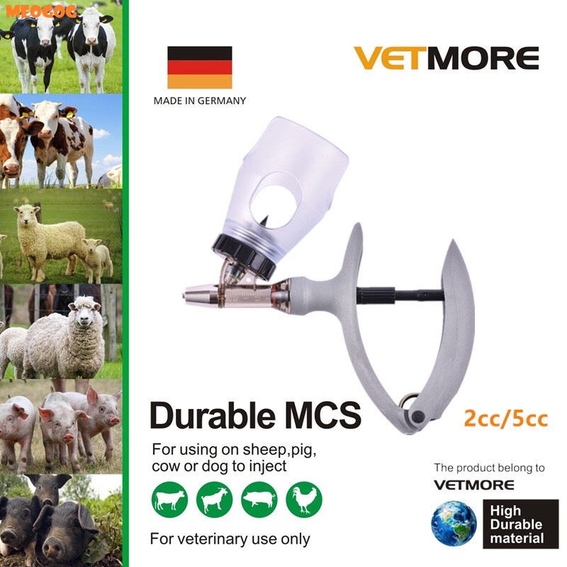 Xilanh đức tự động giá đỡ cắm chai vetmore 2cc meogog
