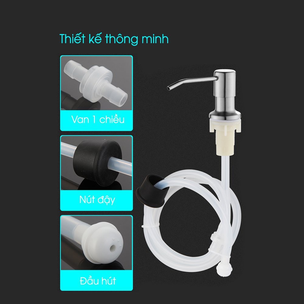 Vòi dẫn nước nước rửa chén inox 304 gắn bồn rửa bát