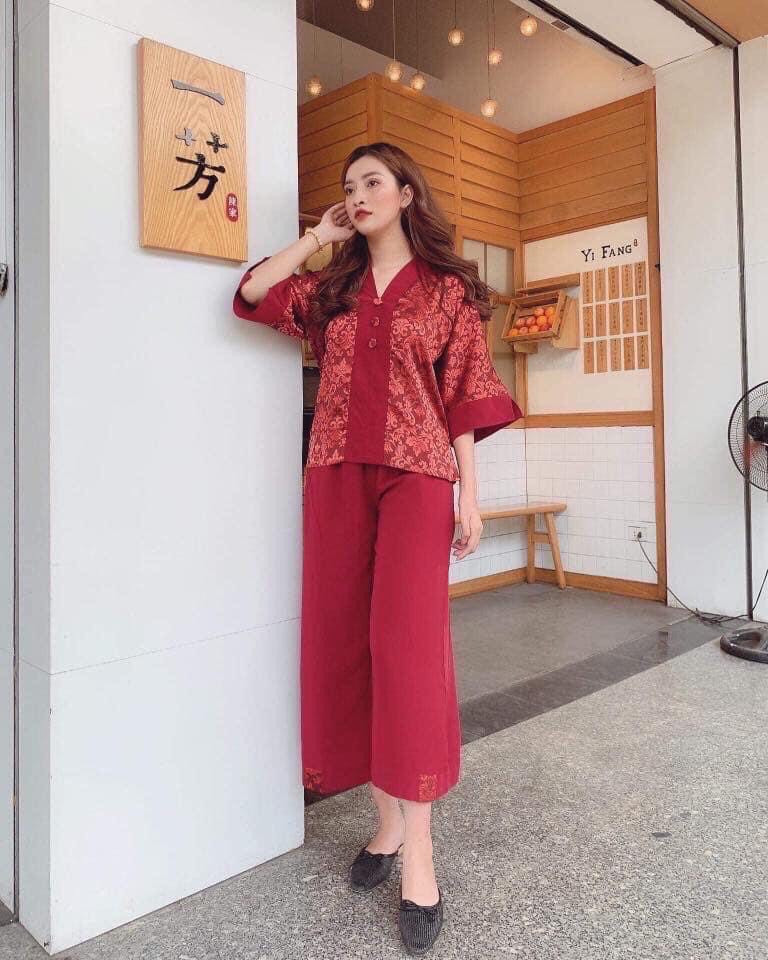 [HCM]SET ĐỒ LAM ĐI CHÙ BÀ LAI CHÁT LỤA GẤM 78KG ĐỔ LẠI