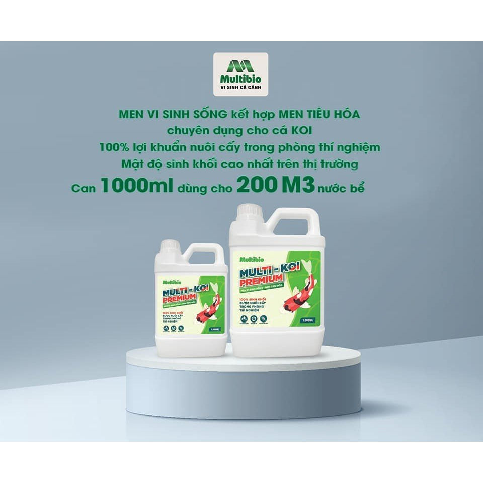 Multibio chai 1lit chế phẩm sinh học tạo vi sinh cho hồ cá, bể cá thủy sinh - hỗ trợ làm trong nước, khử mùi và độc tố [
