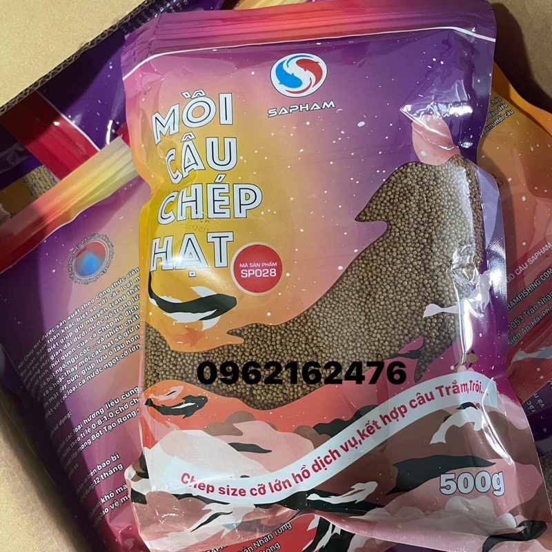 Mồi câu chép hạt sapham 500g