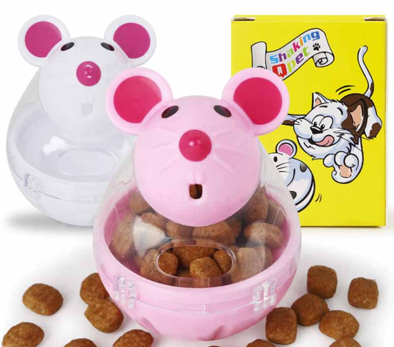 Đồ chơi chuột đựng thức ăn cho mèo