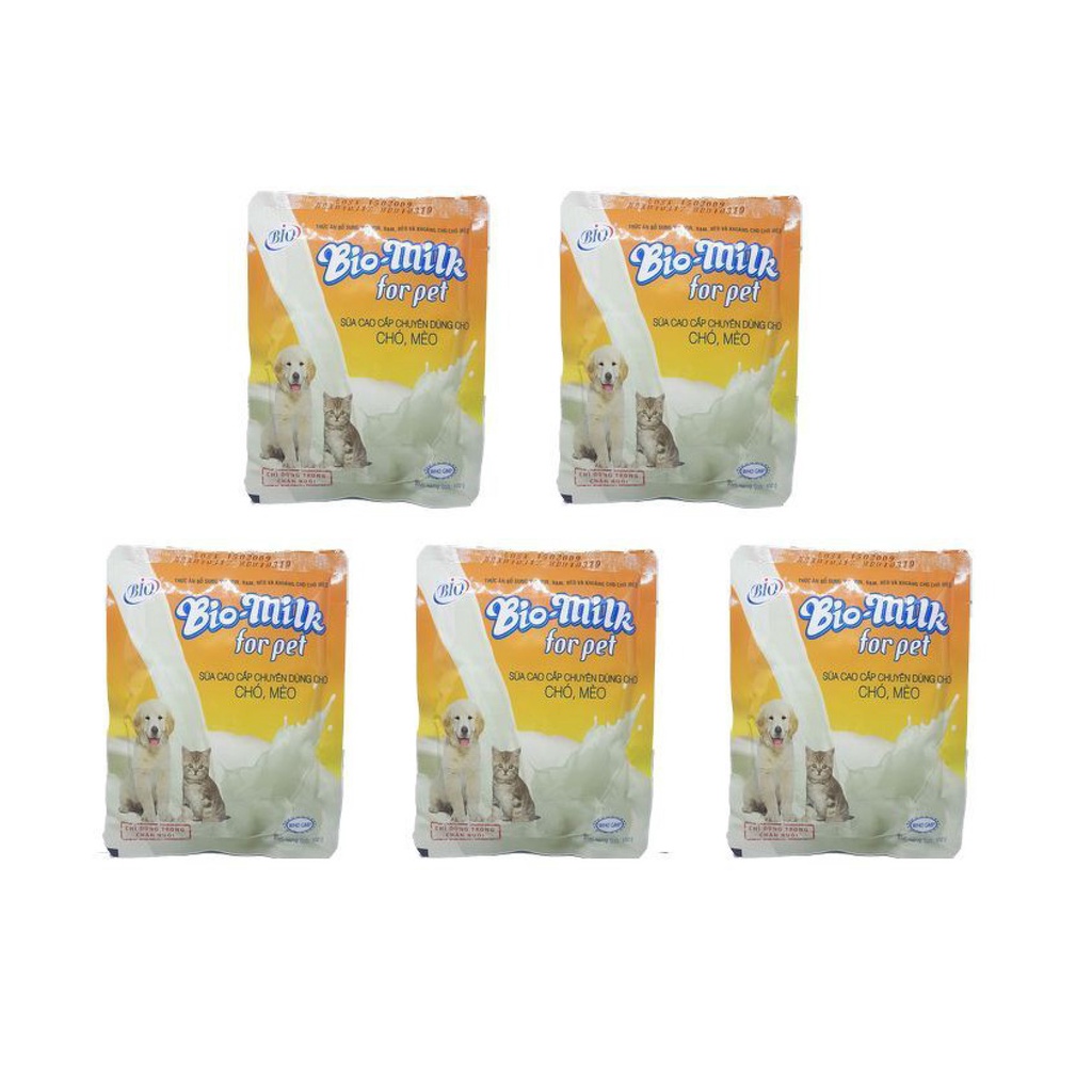 Sữa bột dành cho mèo con, chó con BIO MILK Gói 100Gr