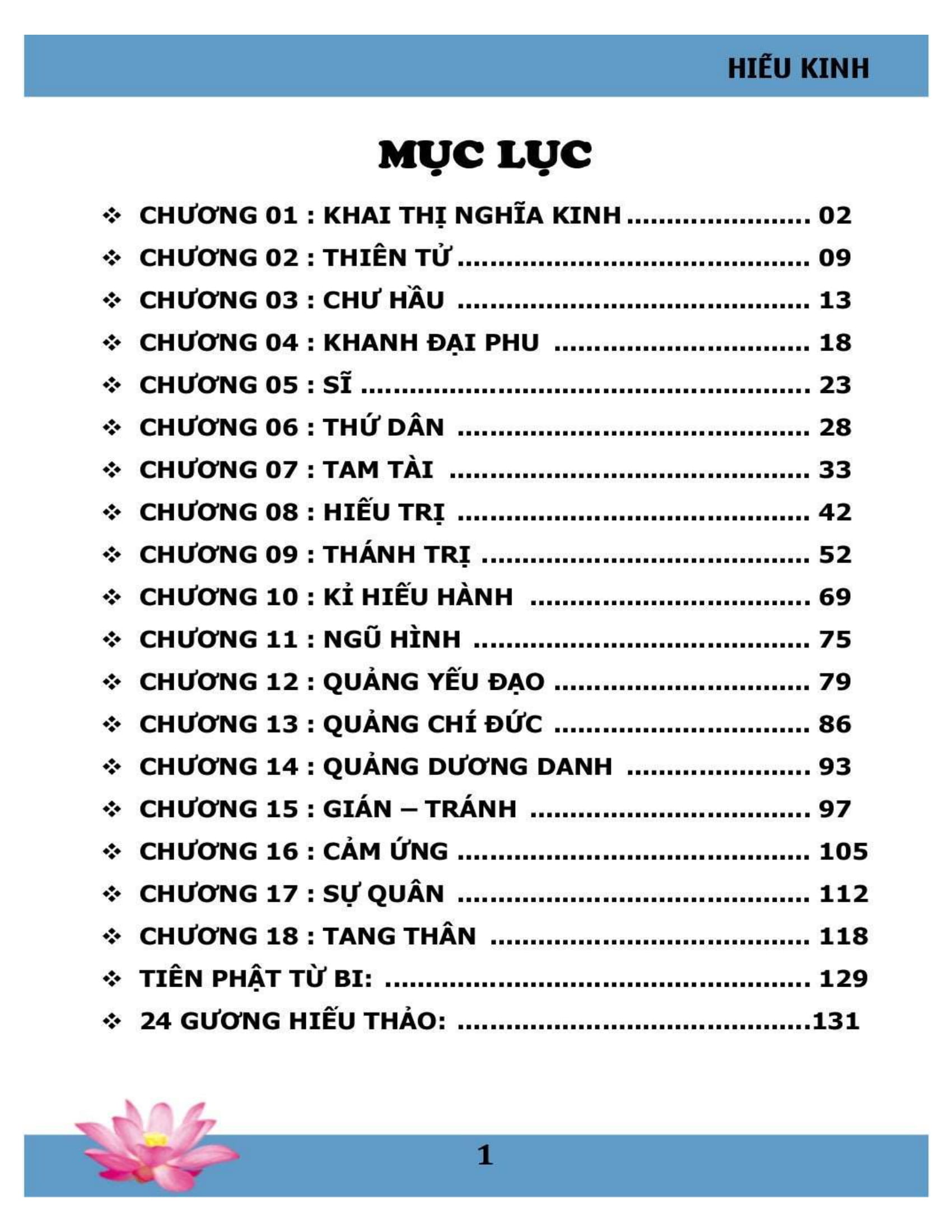 Sách Hiếu Kinh Thập Tam Kinh