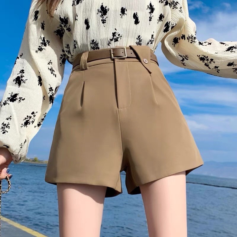 Quần Short Nữ Kèm Đai --mã 069A