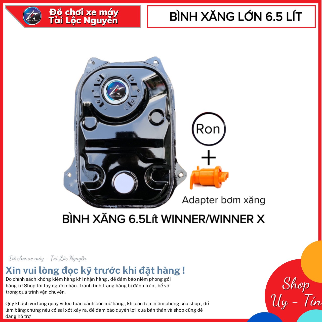 BÌNH XĂNG 6,5 LÍT CHO HONDA WINNER - WINNER X