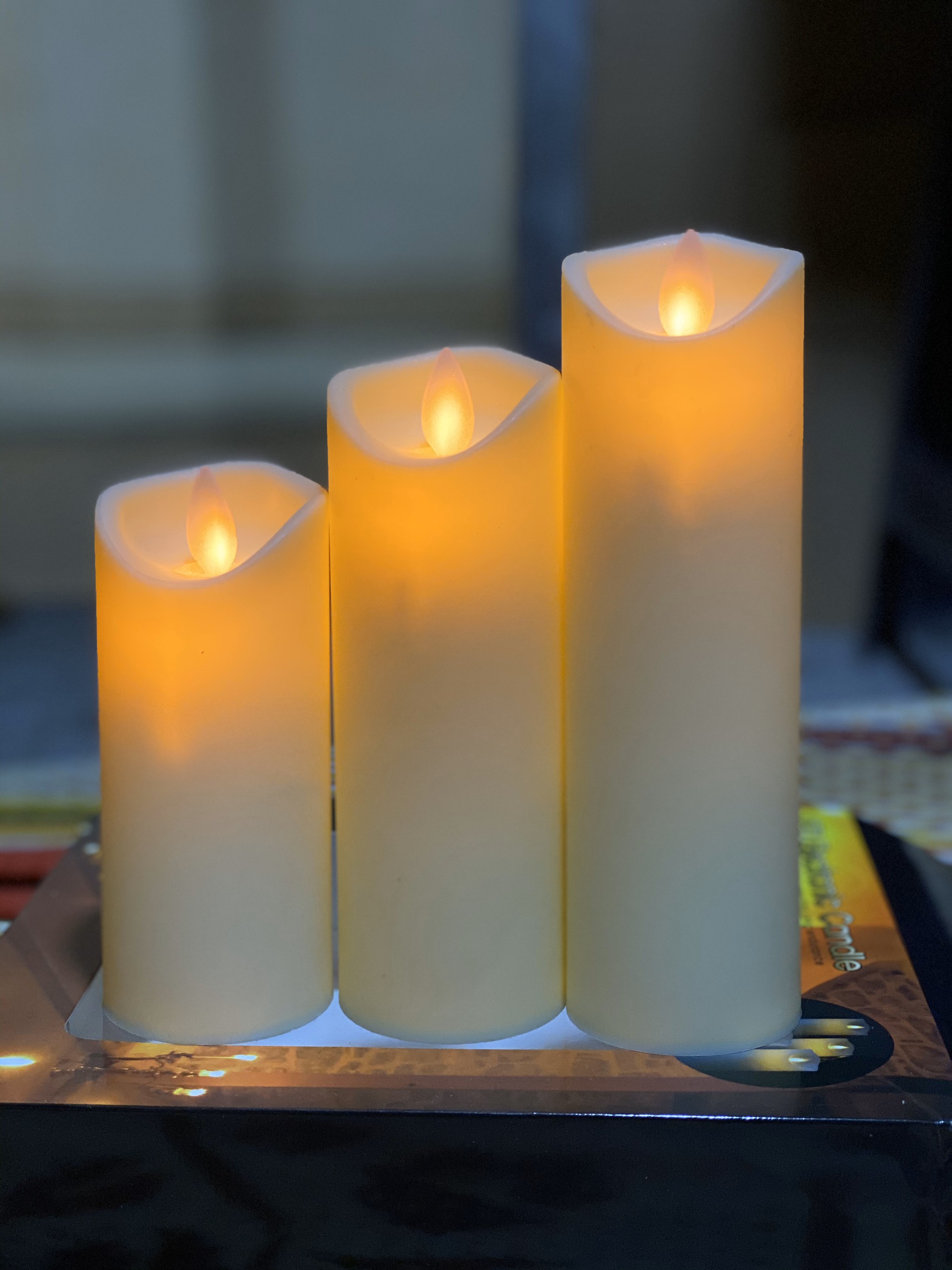 Nến điện tử bộ 3 cây đường kính 5cm