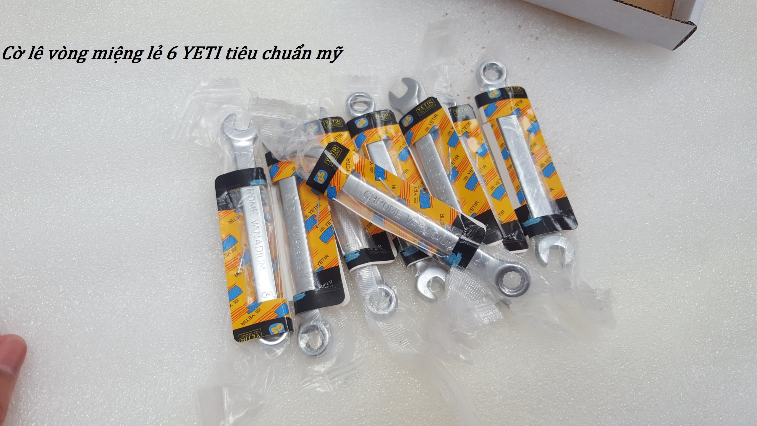 [ HÀNG HIẾM ] Cờ lê vòng miệng lẻ 6 YETI tiêu chuẩn mỹ