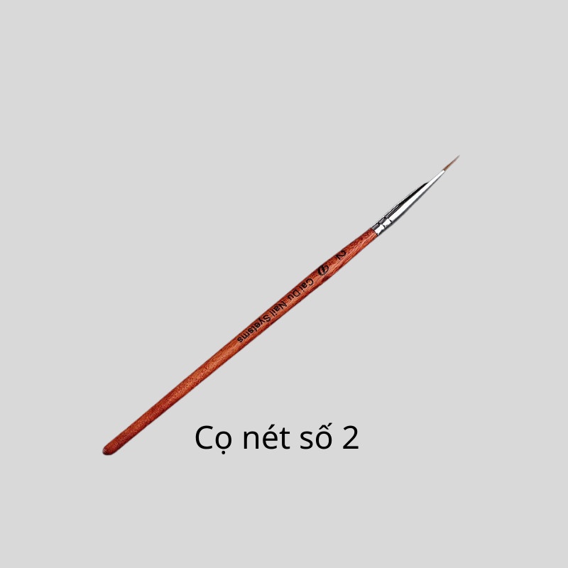 Cọ vẽ nét cán gỗ ( đủ 3 số 1-2-3 ), Cọ vẽ móng nail trang trí chuyên dụng