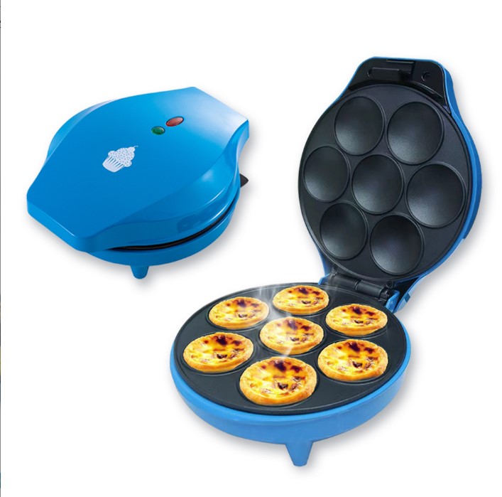 Multi-function 7-Holes Donut Machine Double-Sided Heating Cup Cake Maker 1200W