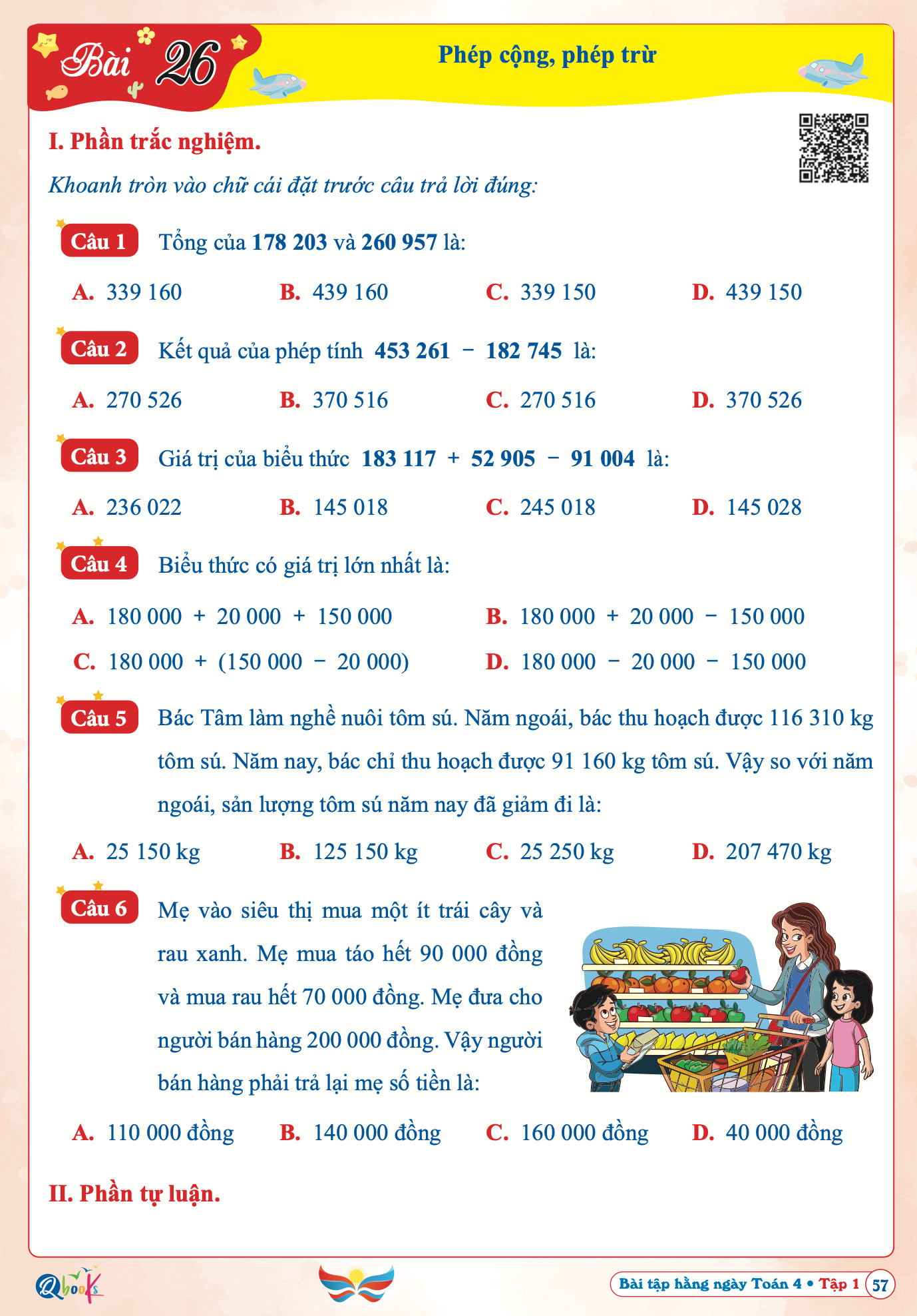 Sách - Bài Tập Hằng Ngày Toán Lớp 4 - học kì 1 - Cánh diều
