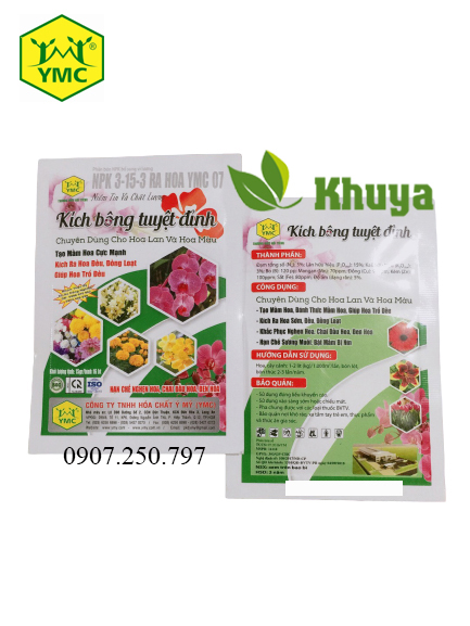 Phân bón Ý Mỹ Kích Bông Tuyệt Đỉnh 15gr NPK 3-15-3 Ra hoa YMC 07