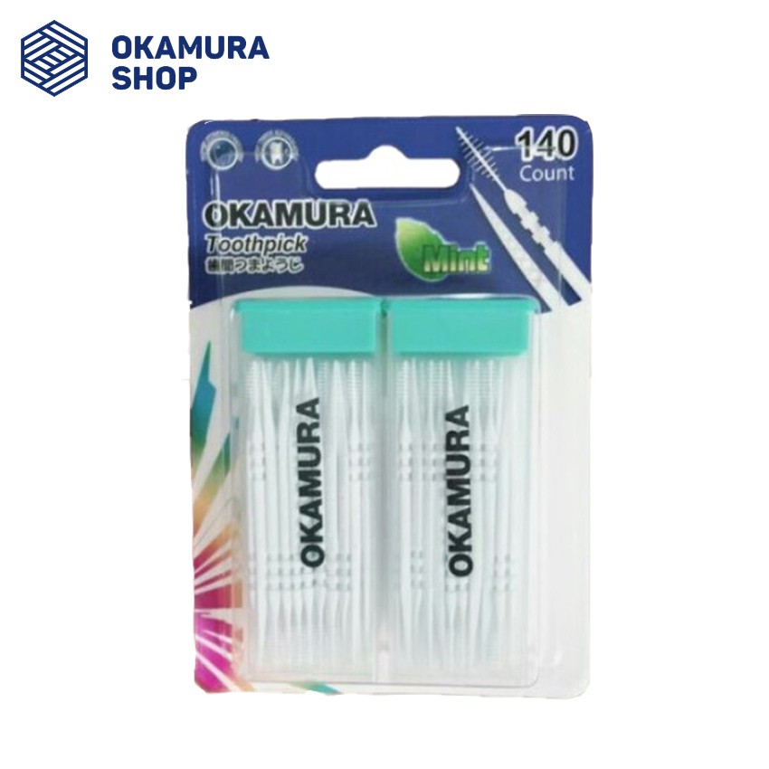 Combo 10 bịch tăm nhựa okamura 140 cây