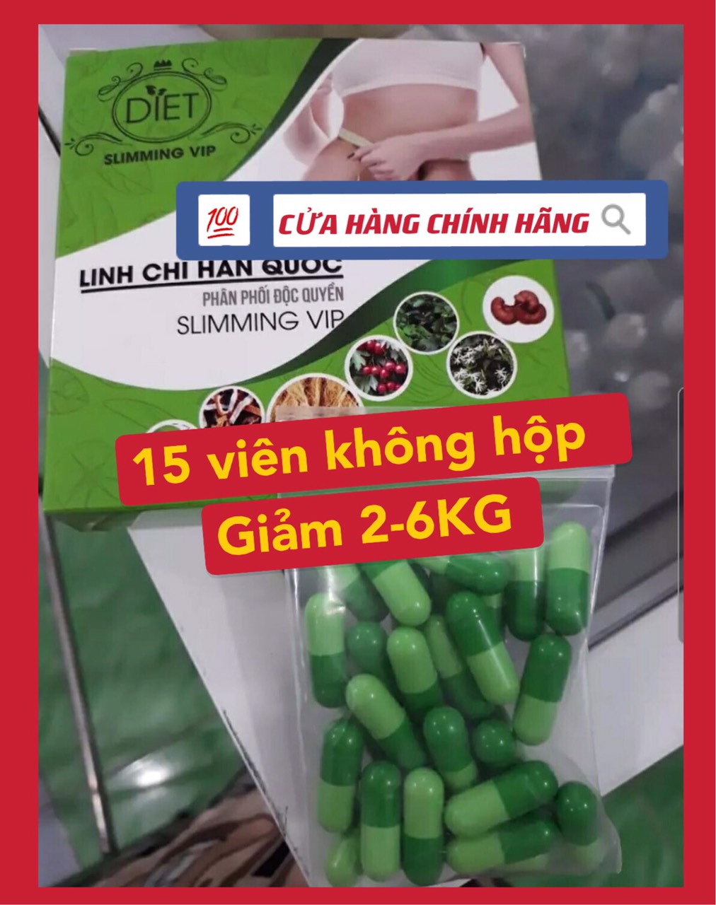 GIẢM CÂN LINH CHI HÀN QUỐC [ SIÊU MẠNH CHO NGƯỜI LỜN  GIẢM 4-10KG ]
