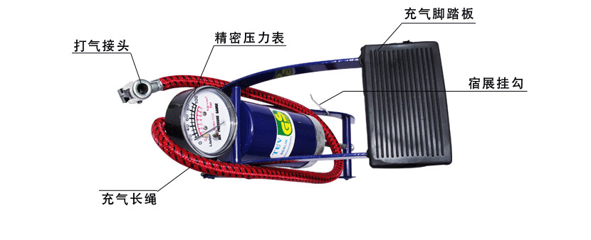 BƠM ĐẠP CHÂN MINI XE ĐẠP - XE MÁY - Ô TÔ