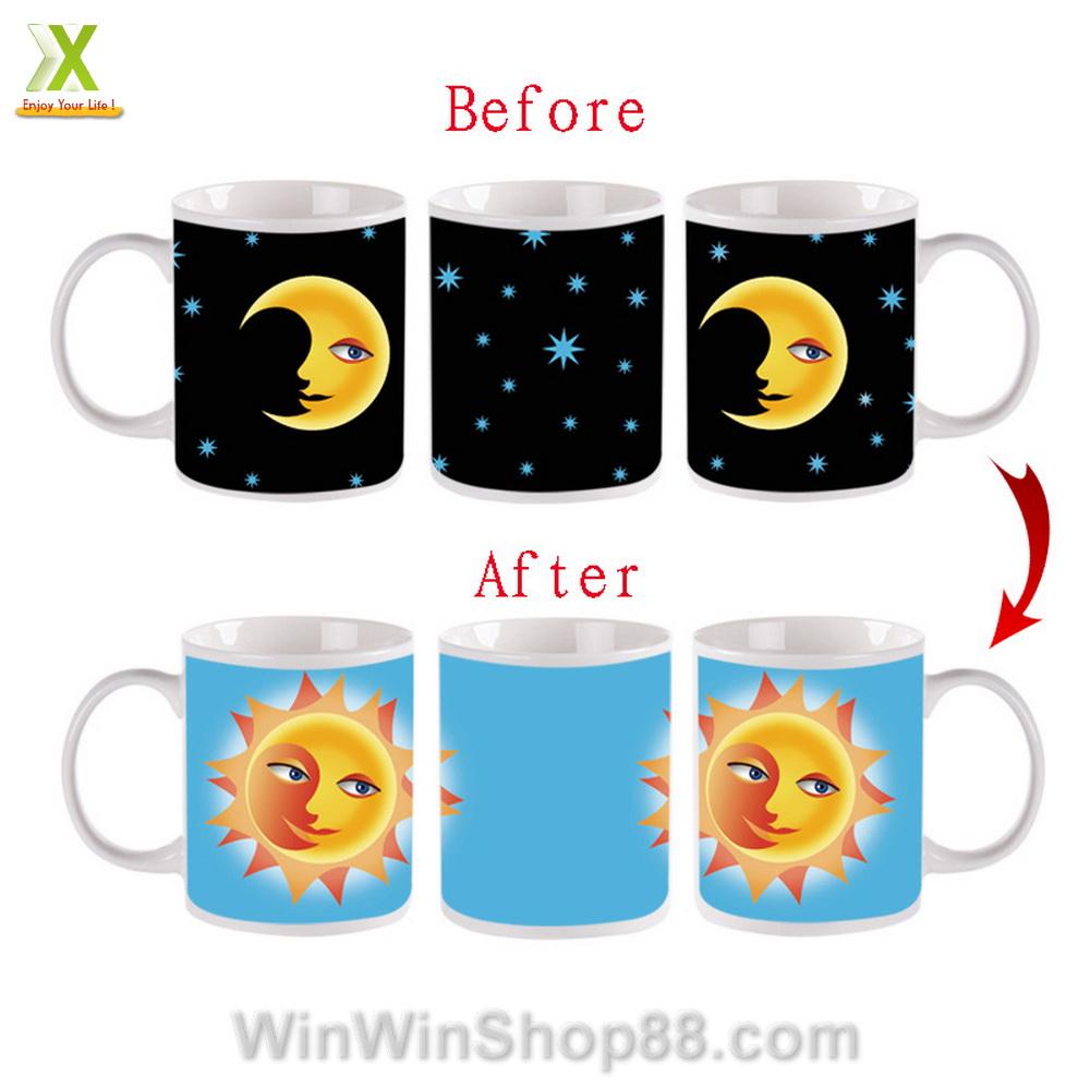[FREESHIP MAX 15K][HCM]Ly đổi màu Mặt trăng - Mặt trời (Sun & Moon  Color Changing Cup)