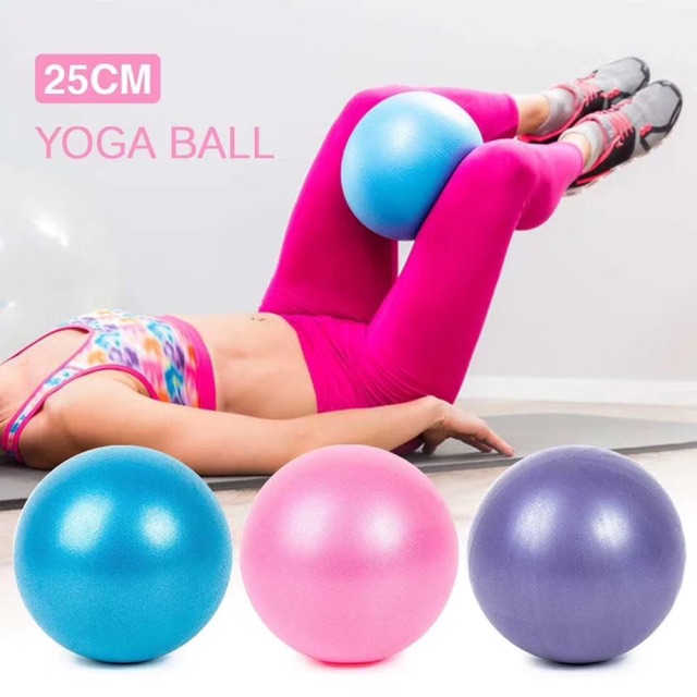 [HCM]Bóng tập yoga nhỏ đường kính 25cm - kèm theo dụng cụ thổi bóng