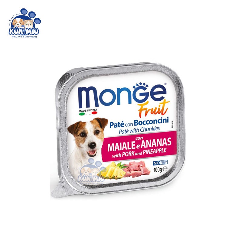 Pate Monge Cho CHÓ Nhiều Vị Thơm Ngon 100gr