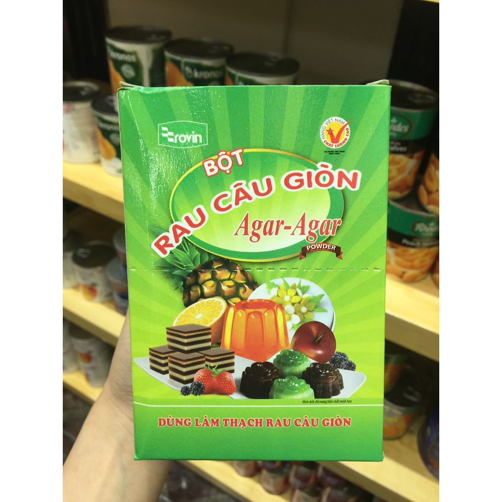 Bột Rau Câu Giòn Agar 25Gr