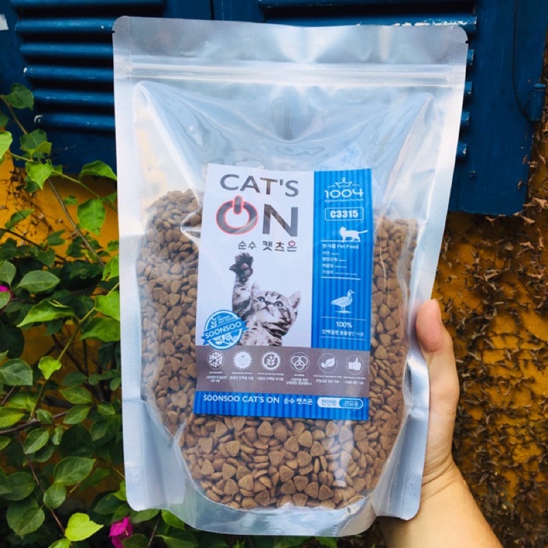 Hạt Khô Cho Mèo Cat On 1Kg Túi Zip