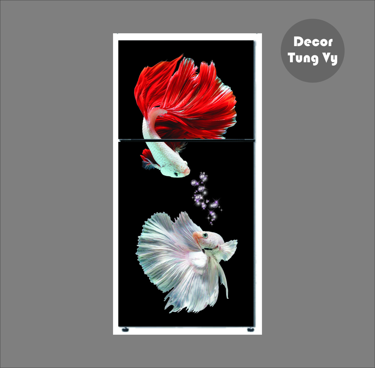 Decal dán tủ lạnh - dán kính - máy giặt trang trí tường ( trang trí trên mọi bề mặt phẳng)