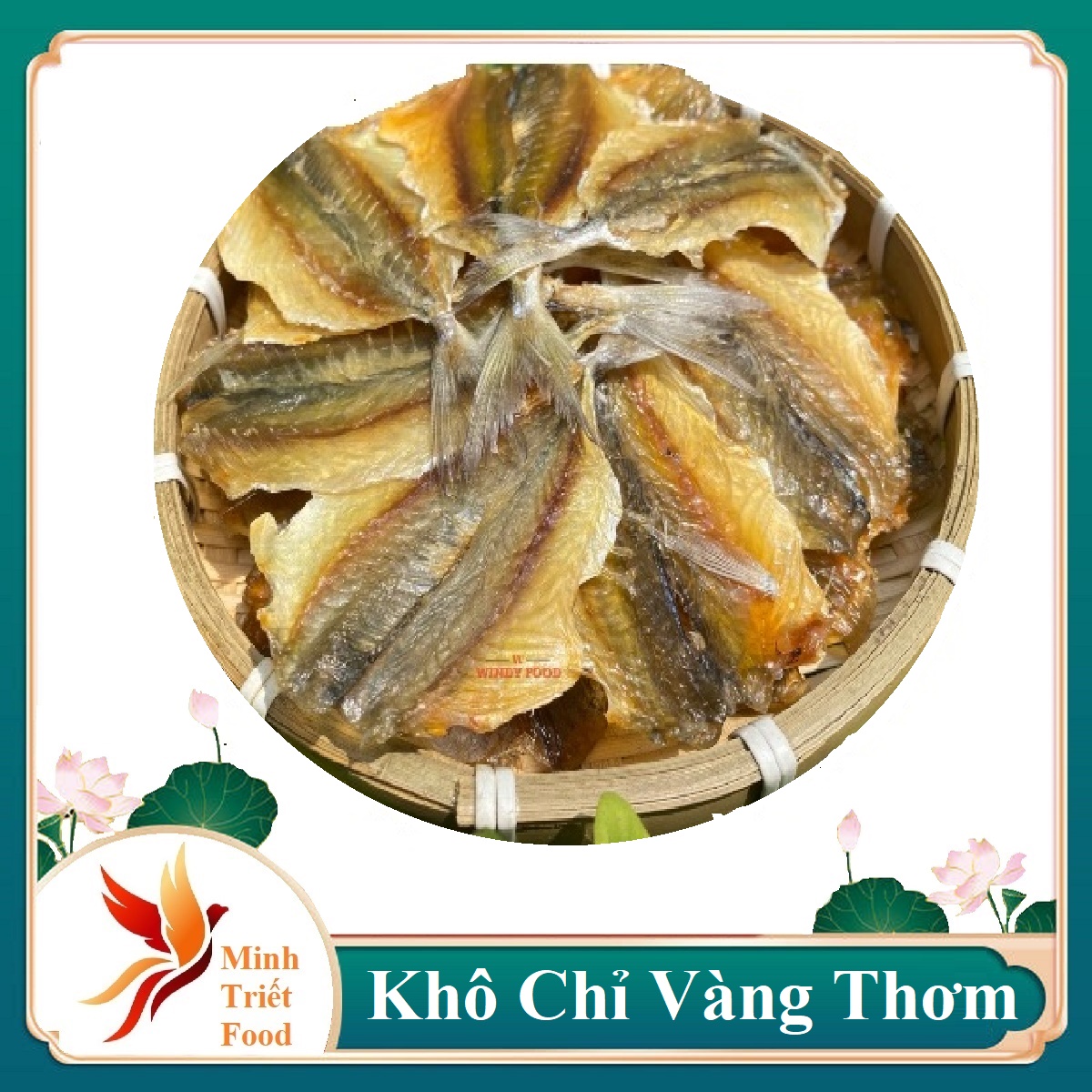 Cá Chỉ Vàng Khô Loại I có độ dày và to tươi ngon thịt cá vàng đều da cá phồng rộp